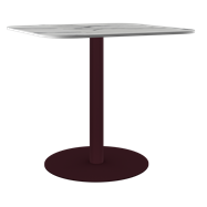 Burgundy Halo Cafe Table